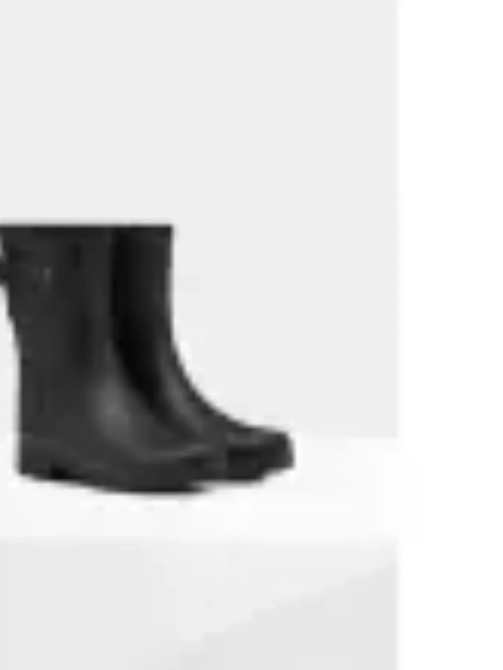 Hunter Original Refined, low rain boots, size 8/39, color: black